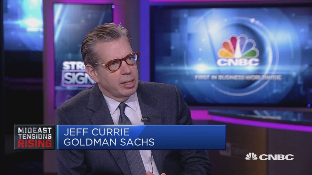 El analista de Goldman Sachs, Jeff Currie considera que el Bitcoin, como activo de riesgo, se asemeja más en su comportamiento al cobre que al oro. Fuente: CNBC