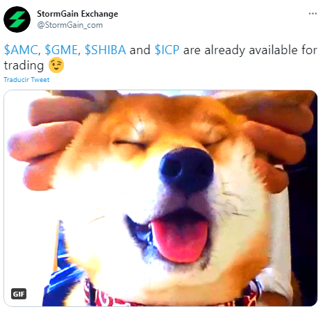 StormGain añade a SHIB para trading en su plataforma