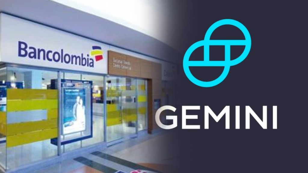 Gemini y Bancolombia se alían para ofrecer opciones de comercio con Bitcoin y otras criptomonedas a sus clientes en el país sudamericano. Fuente: Semana/Gemini