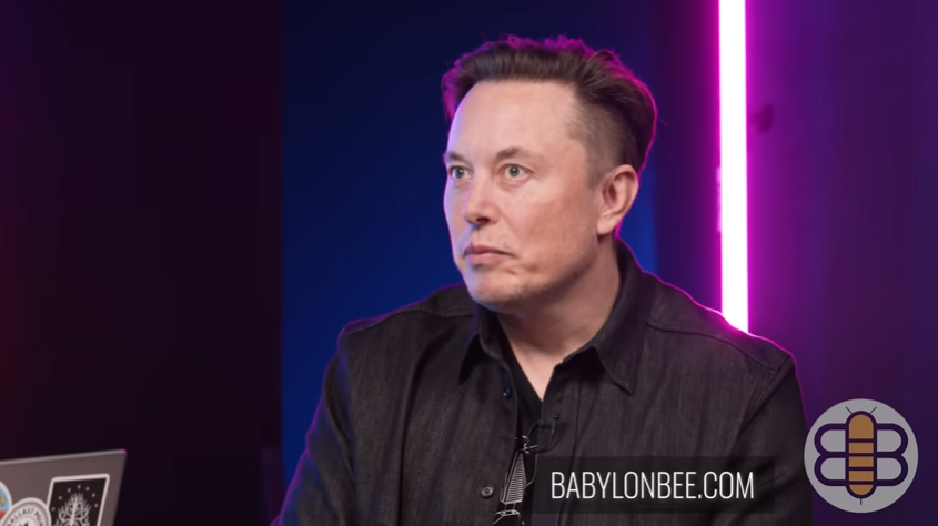 Durante una reciente entrevista, el millonario Elon Musk habló sobre el estado de su fortuna y el pago de impuestos por la misma. Fuente: Captura de pantalla en The Babylon Bee