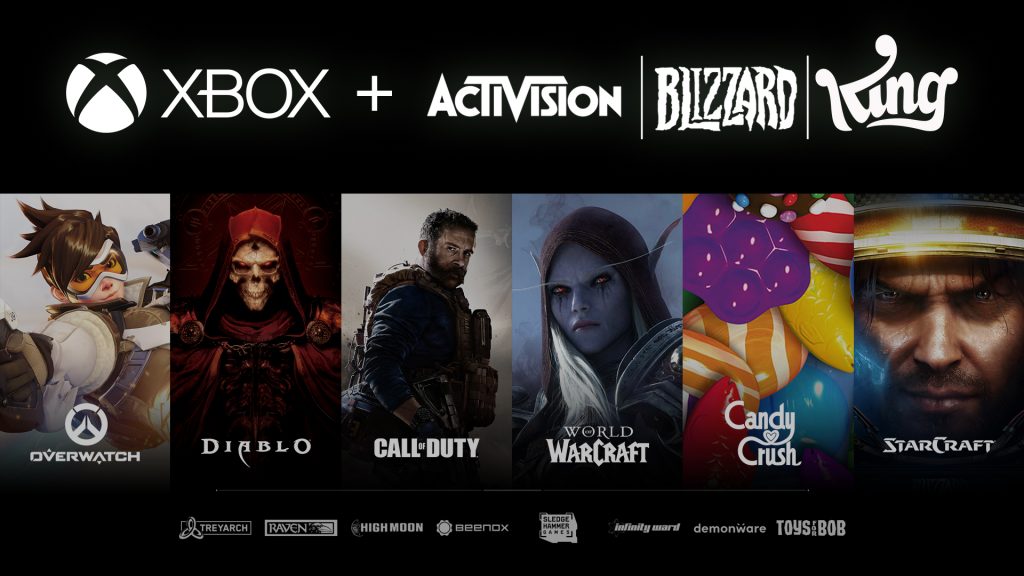 Por un monto de $68.7 millardos de dólares, la tecnológica Microsoft anunció la compra de la empresa de videojuegos Activision Blizzard. Fuente: Microsoft