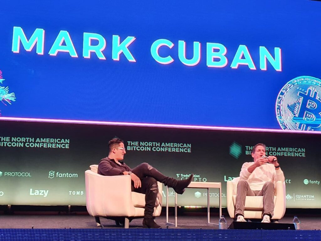 Durante la mañana de este lunes, inició la North American Bitcoin Conference (TNABC) en Miami con la participación de invitados de lujo como Mark Cuban y el alcalde de la ciudad, Francis Suárez. Fuente: EQI