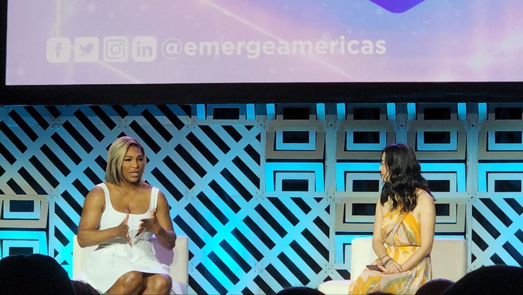 La tenista profesional, Serena Williams, resaltó en su panel una perspectiva "alentadora" acerca de las nuevas inversiones en el ámbito tecnológico y los activos digitales.
